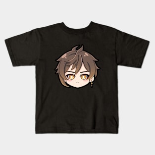 Chibi Zhongli Genshin Inpact Kids T-Shirt